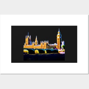 Houses of Parliament with Big Ben, London Posters and Art